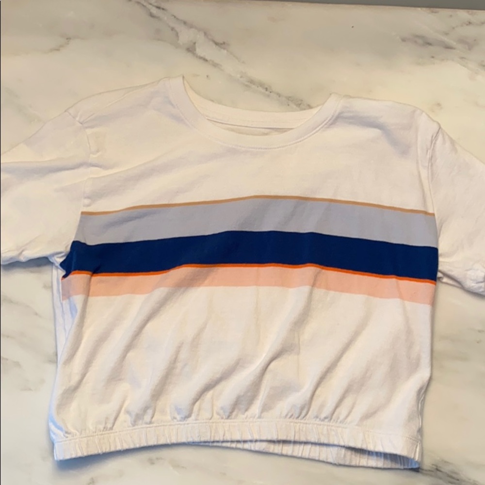 Hollister Cropped Striped T-Shirt